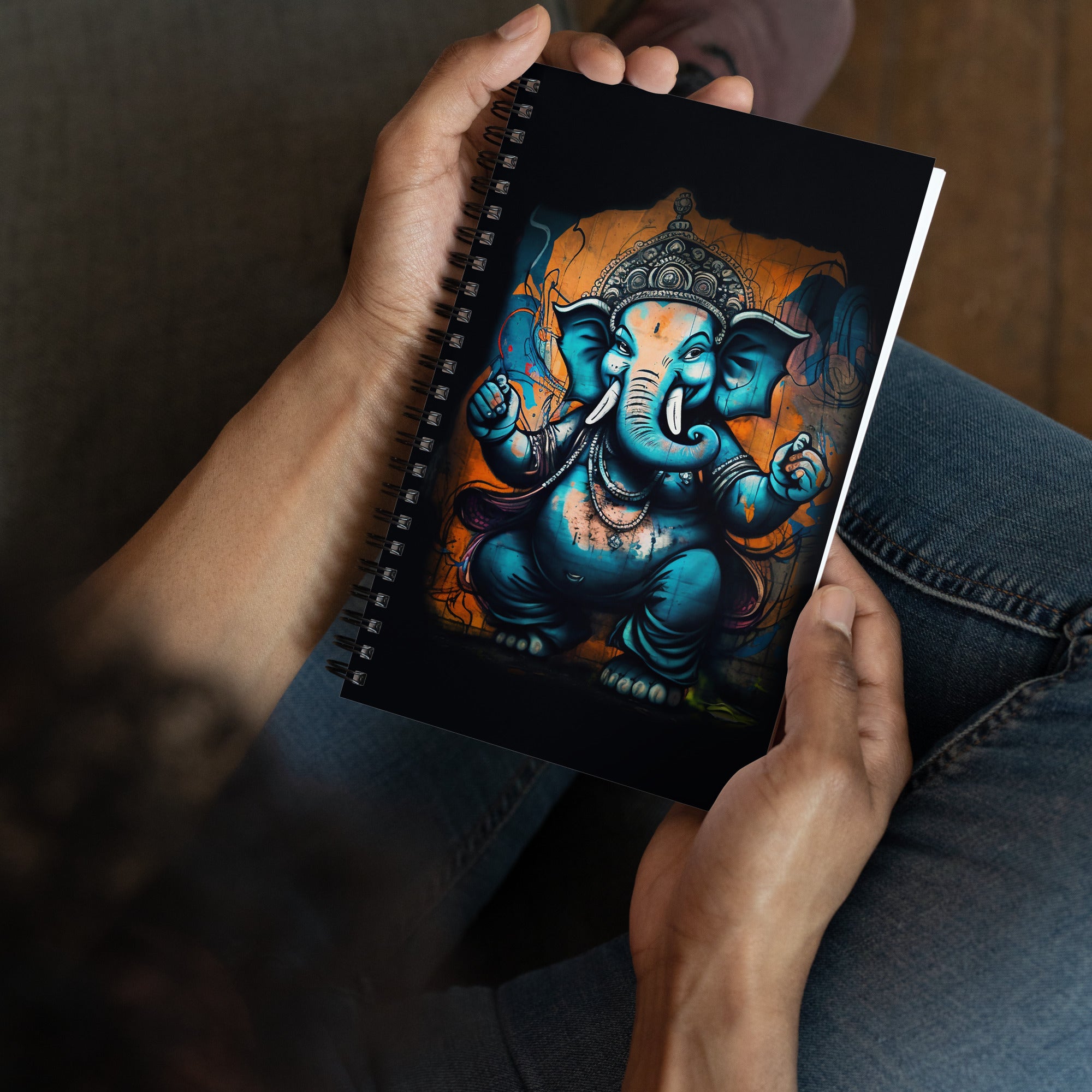 Urban Ganesha spiral notebook