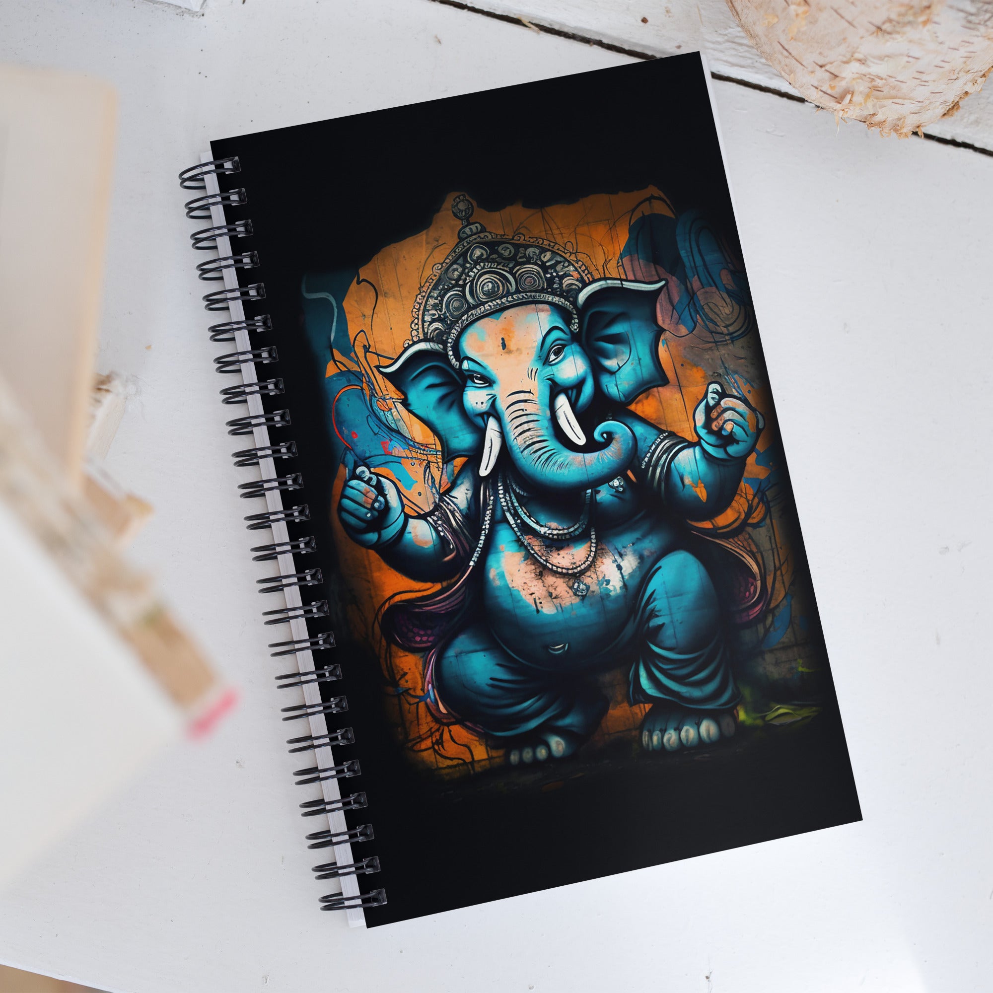 Urban Ganesha spiral notebook