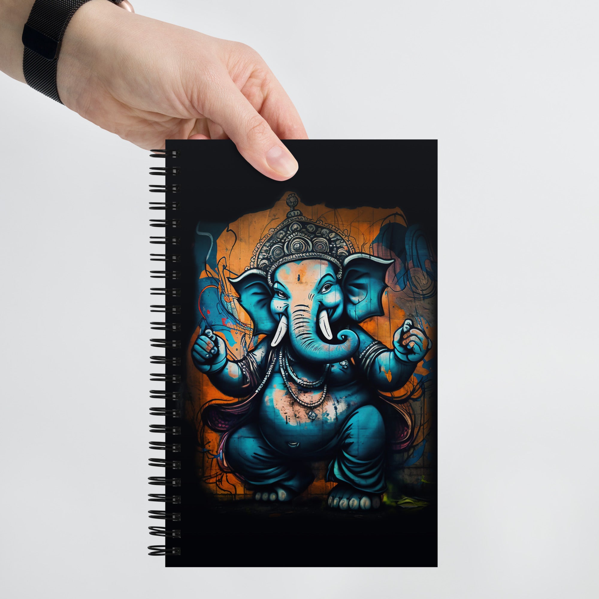 Urban Ganesha spiral notebook