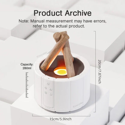 Simulated Flame Aromatherapy Diffuser – Relaxing &amp; Stylish
