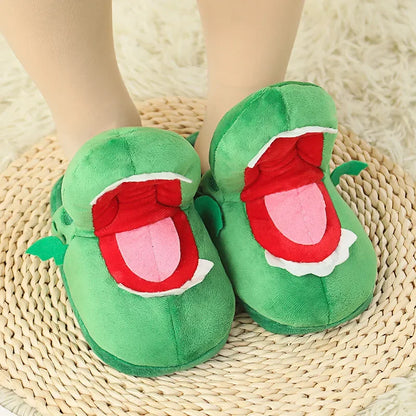 Adorable Cartoon Crocodile Slippers – Cozy &amp; Fun