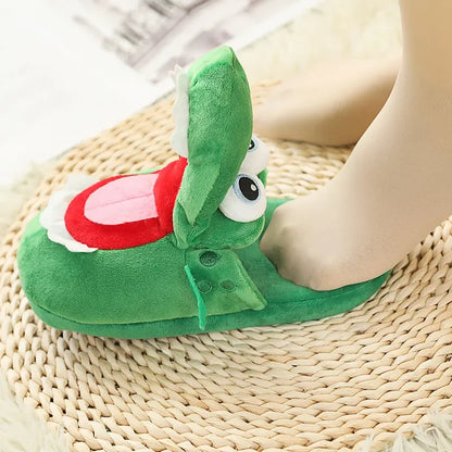 Adorable Cartoon Crocodile Slippers – Cozy &amp; Fun