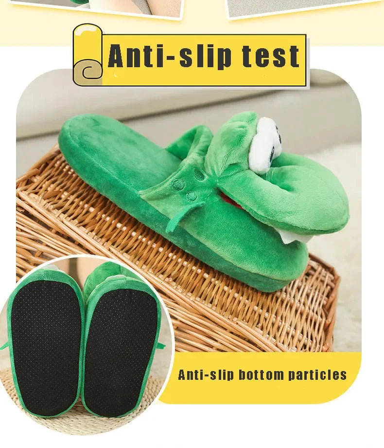 Adorable Cartoon Crocodile Slippers – Cozy &amp; Fun