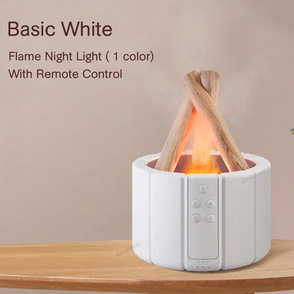 Simulated Flame Aromatherapy Diffuser – Relaxing &amp; Stylish