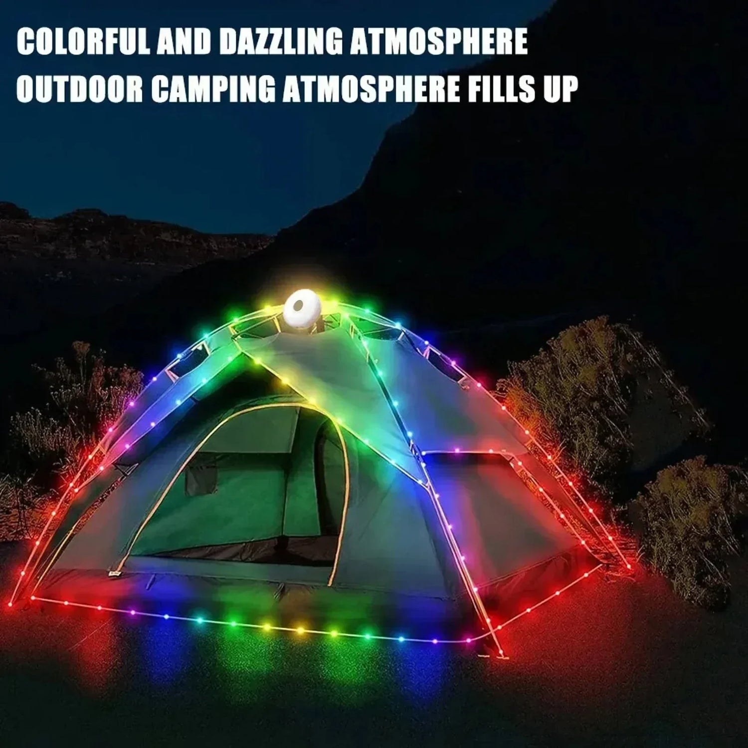 Solar-Powered Camping String Lights – Warm &amp; Decorative