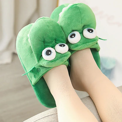 Adorable Cartoon Crocodile Slippers – Cozy &amp; Fun