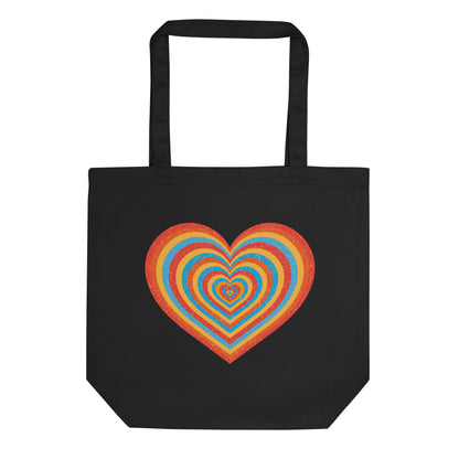 Multi-Colored Heart Eco Tote Bag