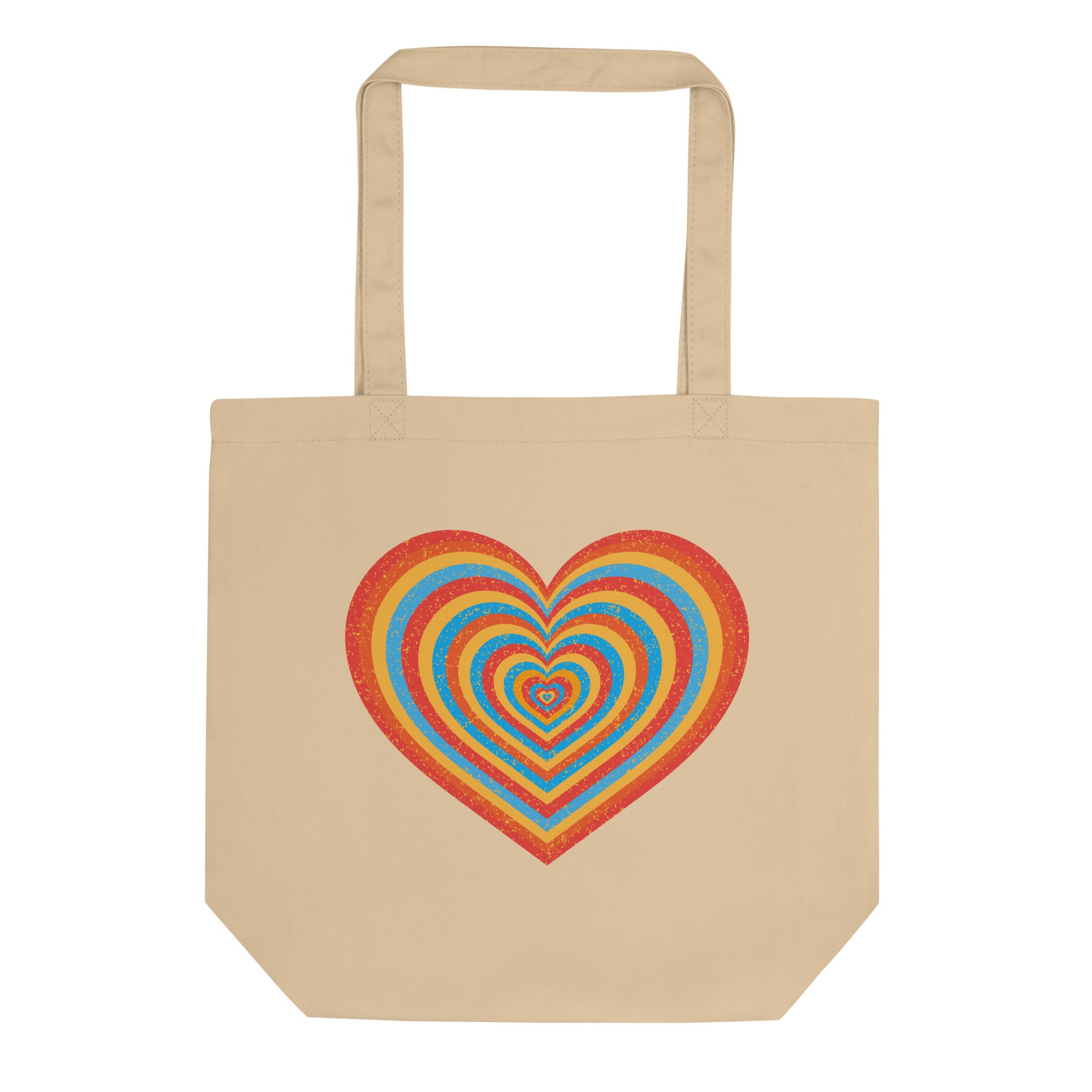 Multi-Colored Heart Eco Tote Bag