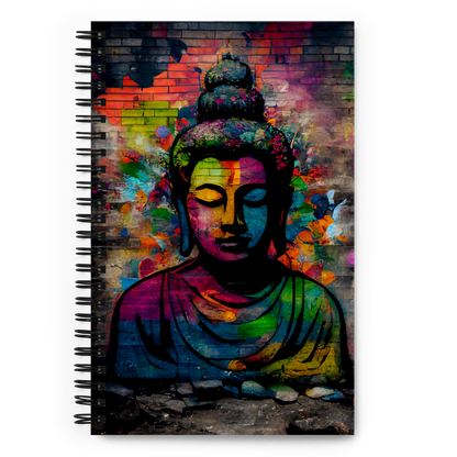 Graffiti Buddah II Spiral notebook