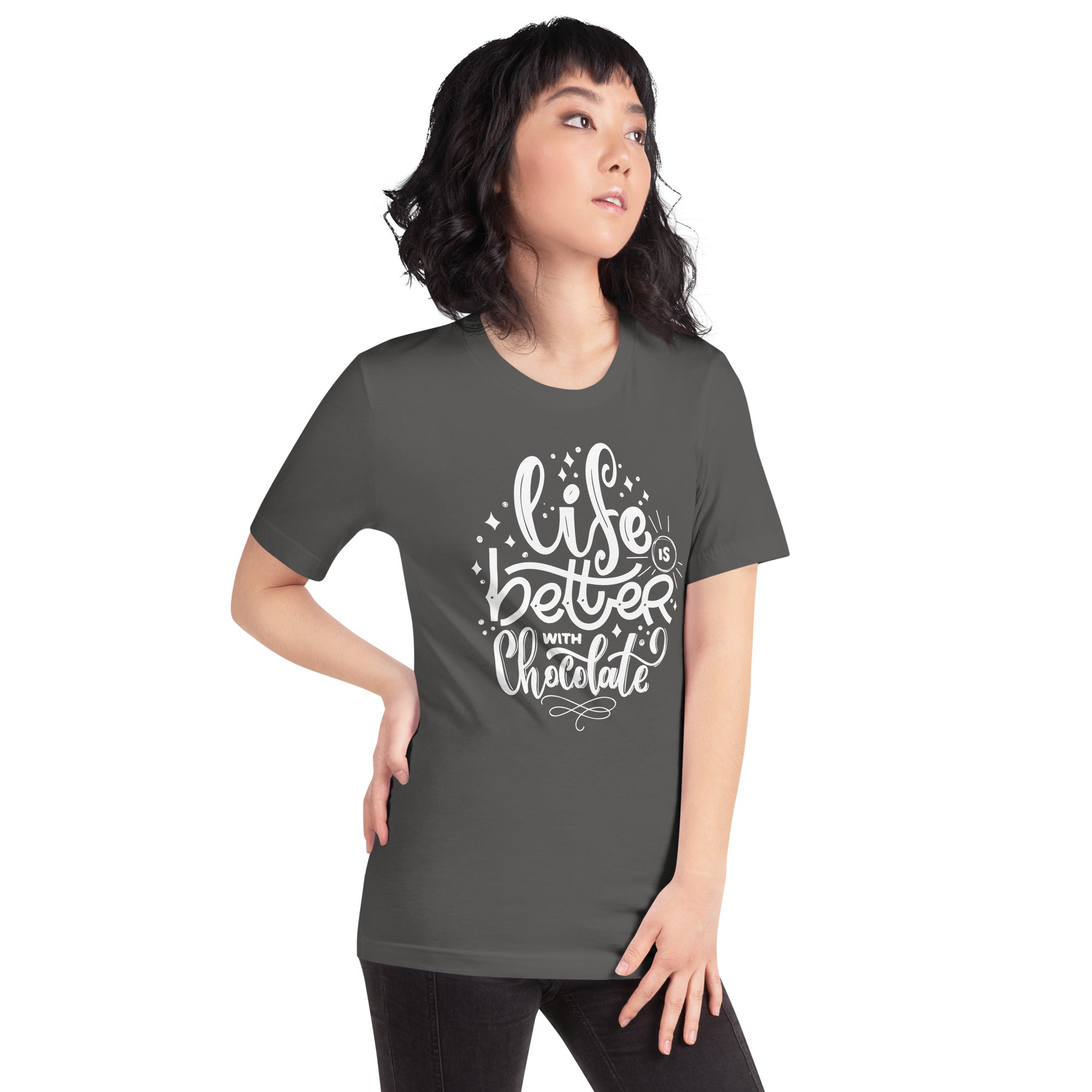 Life is Better with Chocolate Unisex t-shirt