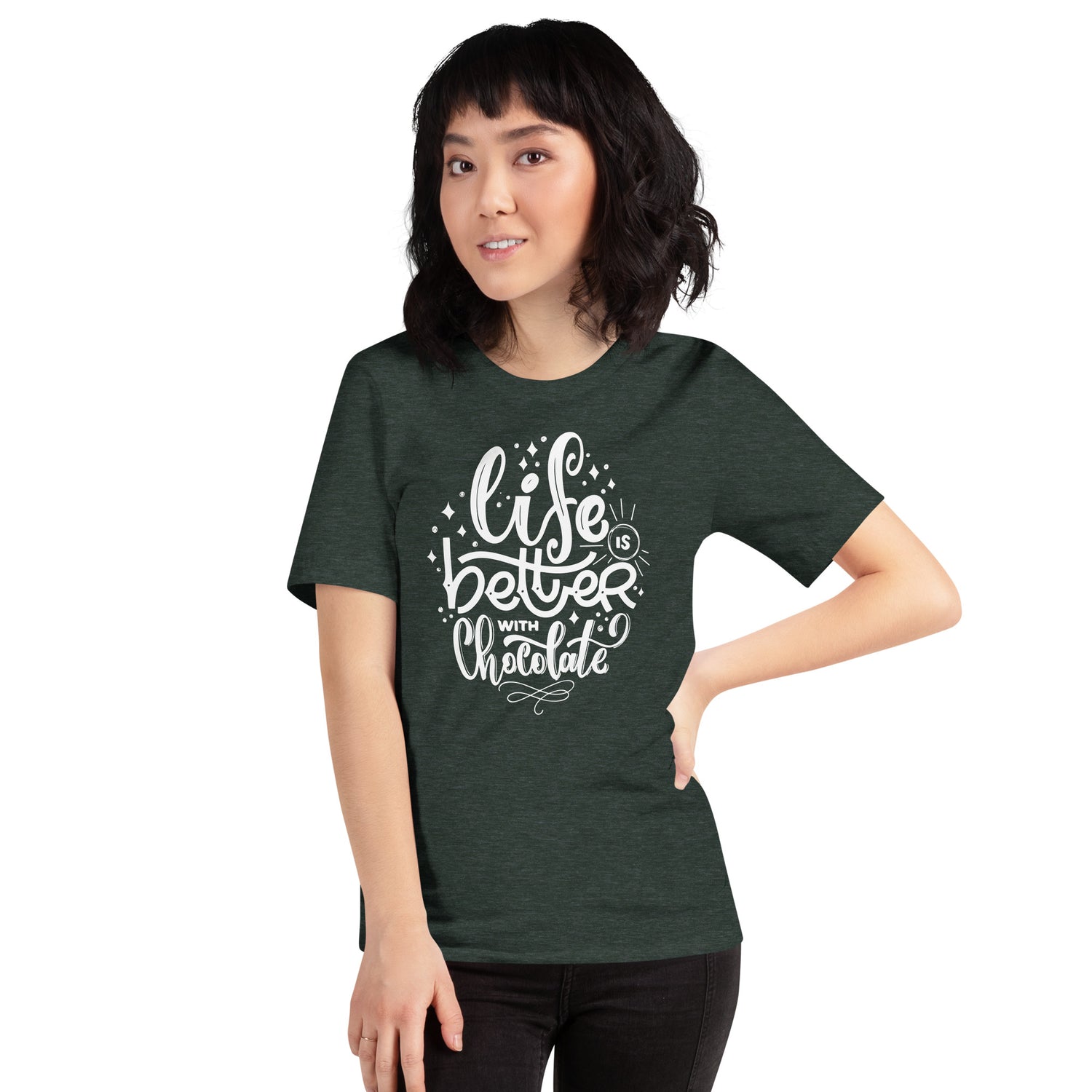 Life is Better with Chocolate Unisex t-shirt