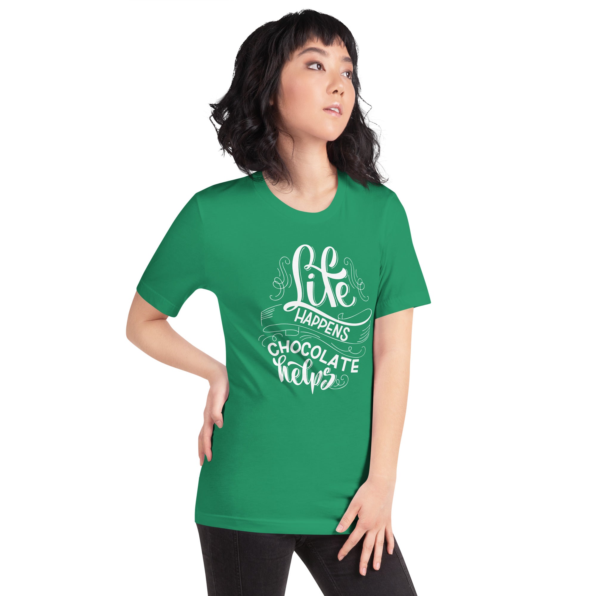 Life Happens...Chocolate Helps Unisex t-shirt