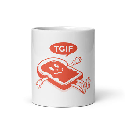 TGIF Sammy White glossy mug