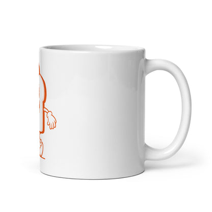 Peace Toast White glossy mug