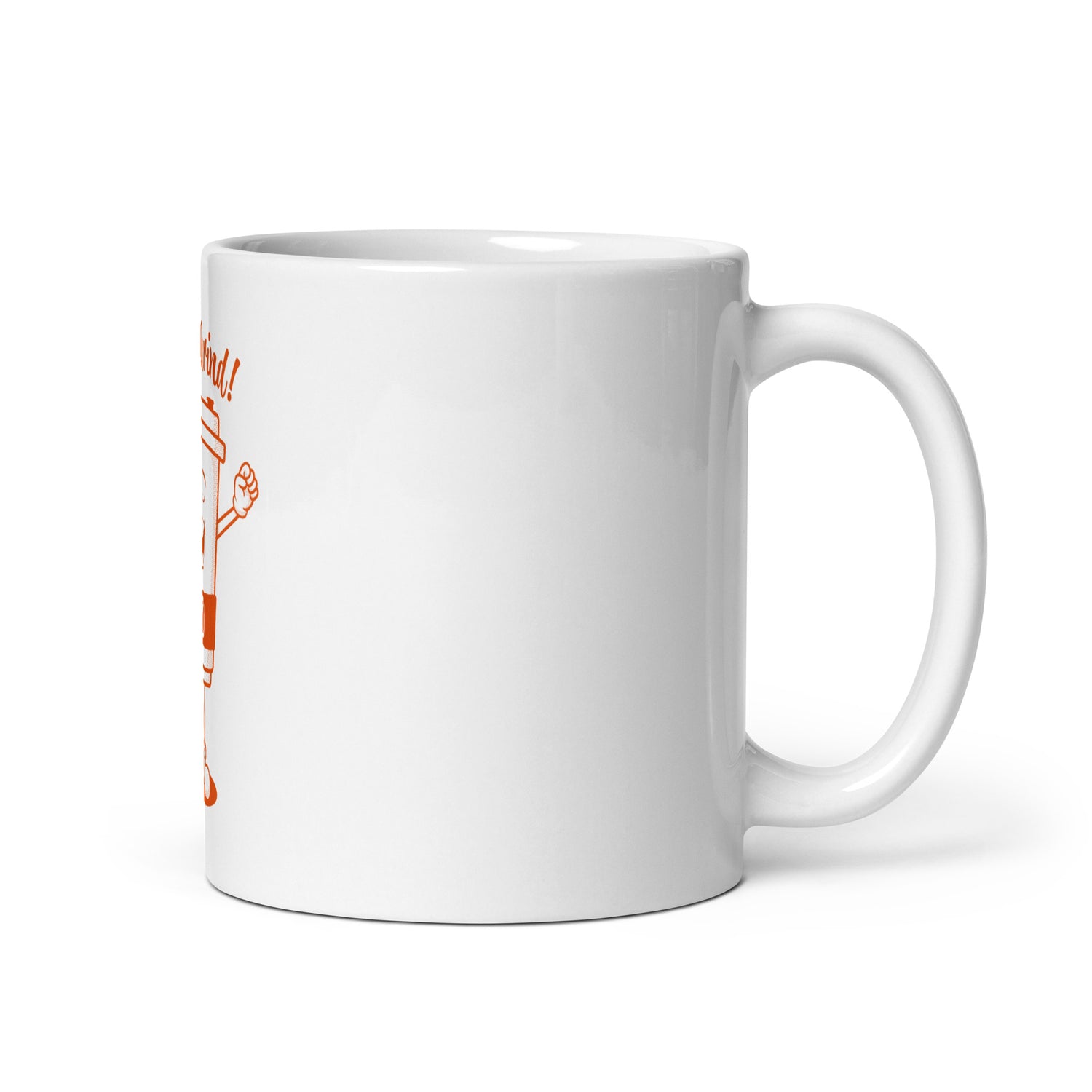 Rise &amp; Grind! White glossy mug