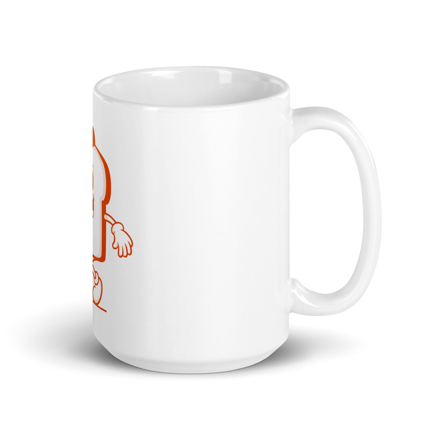 Peace Toast White glossy mug