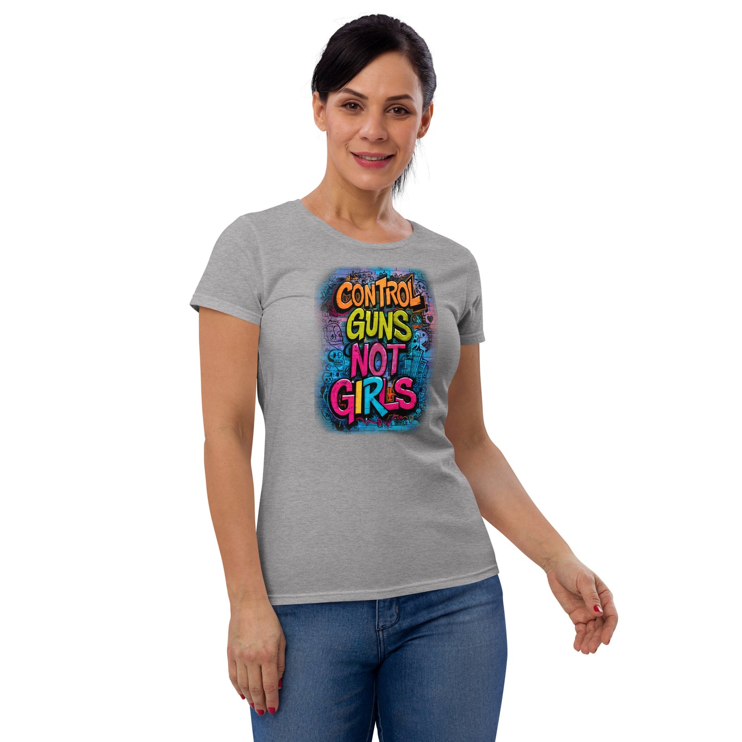 Control guns, not girls T-shirt