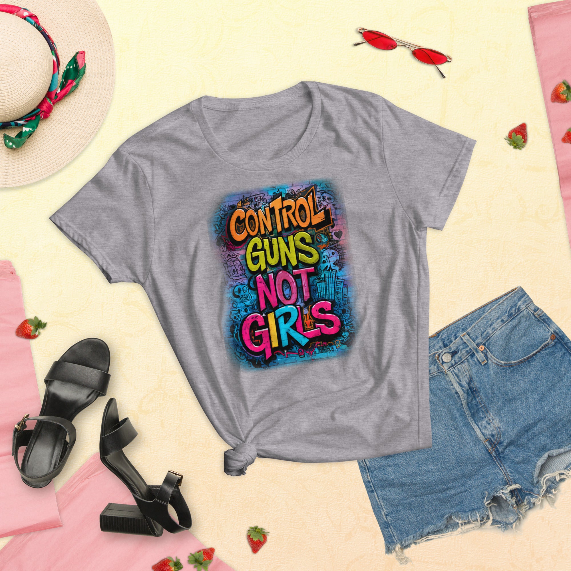 Control guns, not girls T-shirt