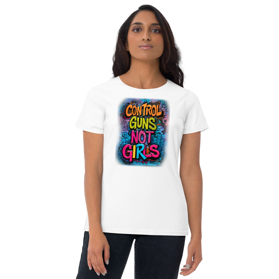 Control guns, not girls T-shirt